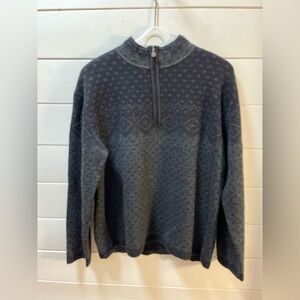 NEVE DESIGNS – Dark Grey Wool Half-Zip Sweater – Size M